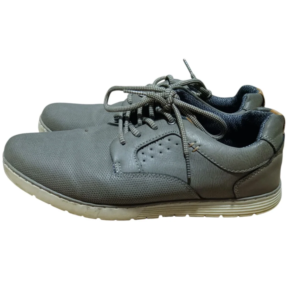 Falls Creek Gray‎ and White men's Casual Dress Shoes size 9.5